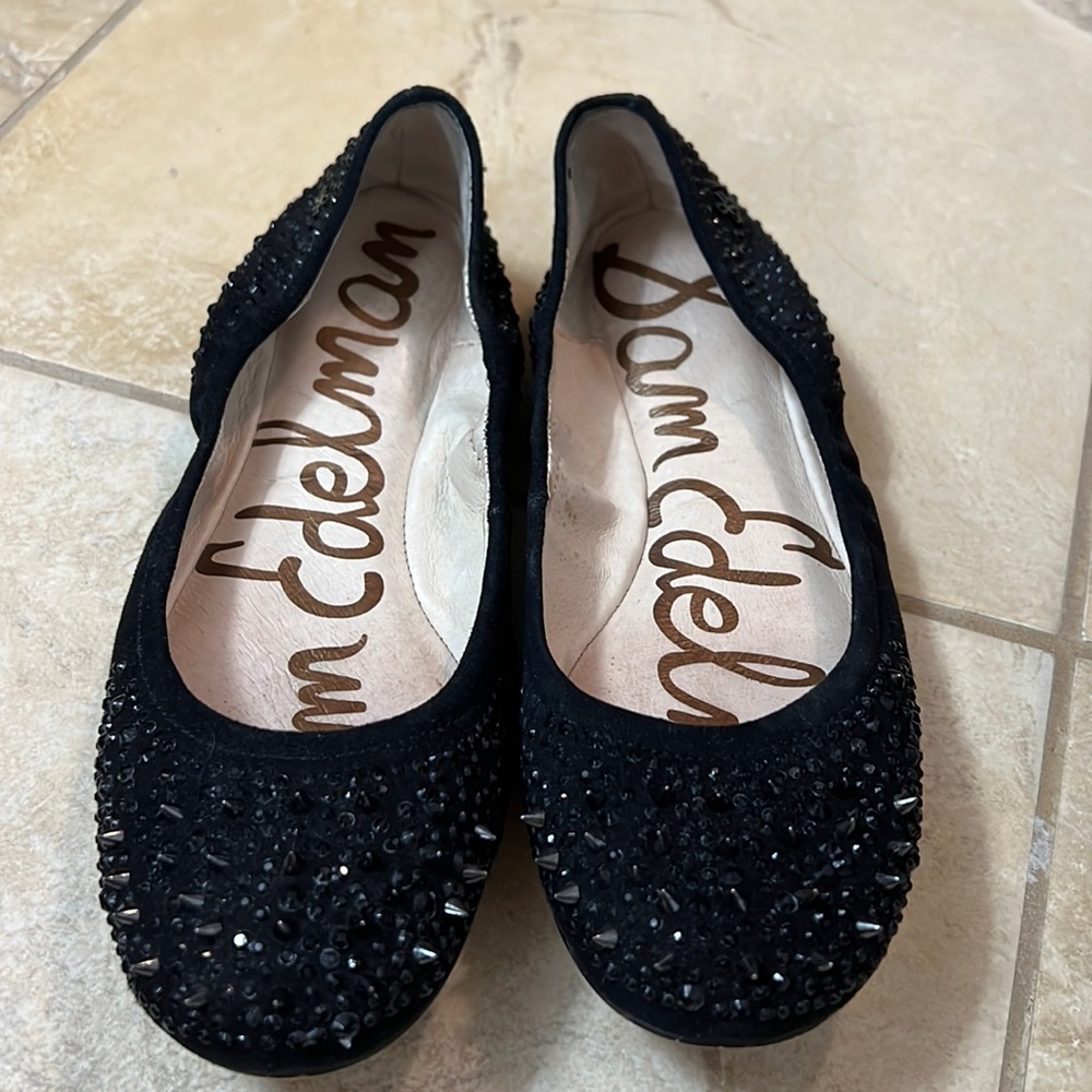 Sam Edelman - spiked black ballet flat size 6.5